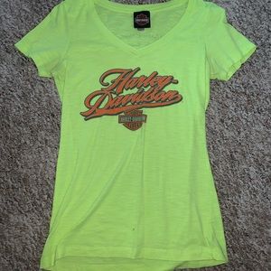 Harley Davidson neon shirt